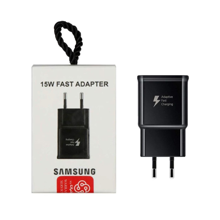 شارژر دیواری فست تک پورت Samsung مدل EP-TA200 15W - مشکی - (گارانتی پارتیان پایا)