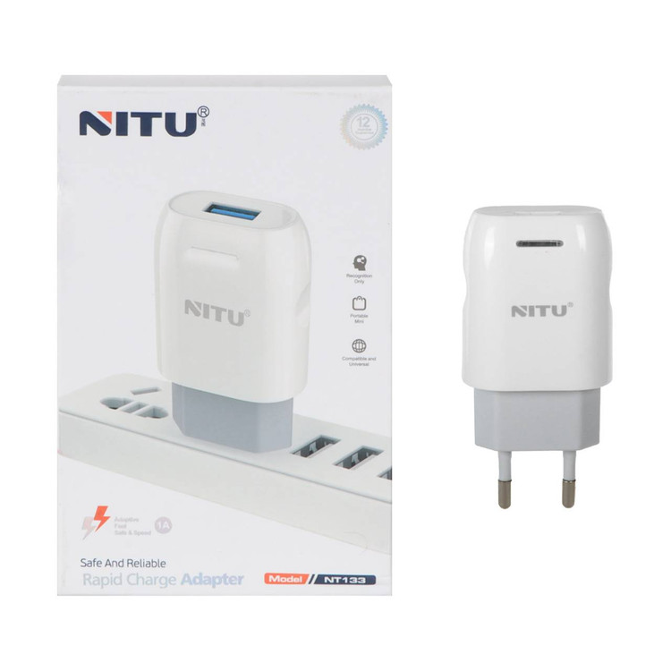 شارژر دیواری فست تک پورت Nitu مدل NT133 - سفید