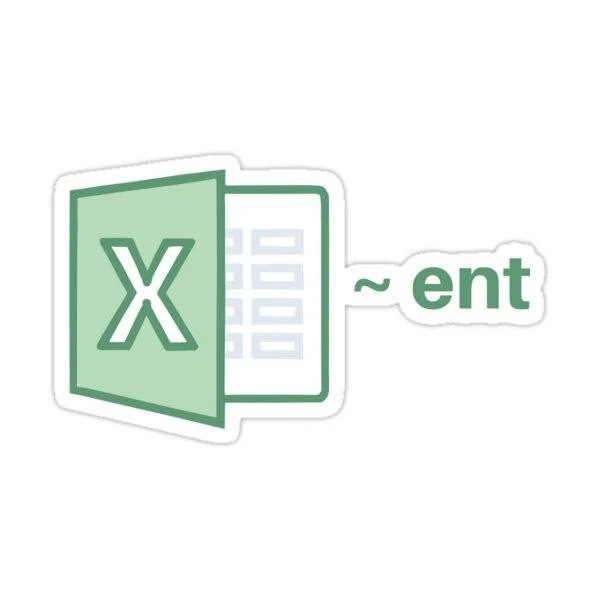 استیکر ضدآب برش خورده طرح لوگو اکسل Excel سایز ۳ سانتی متر