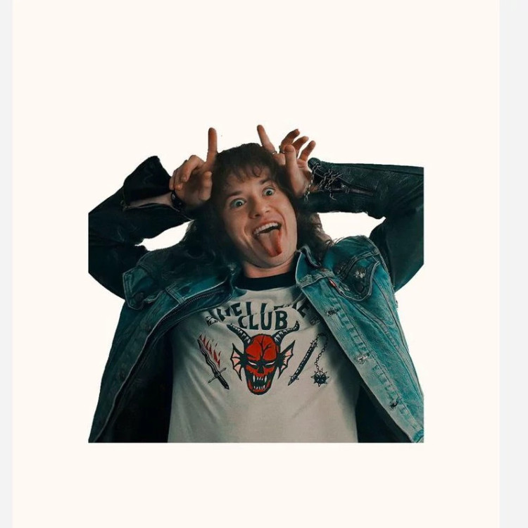 استیکر ضدآب برش خورده طرح ادی مانسون Stranger Things سایز ۳ سانتی متر