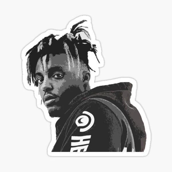 استیکر ضدآب برش خورده طرح JUICE WRLD مدل ۳ سایز ۳ سانتی متر