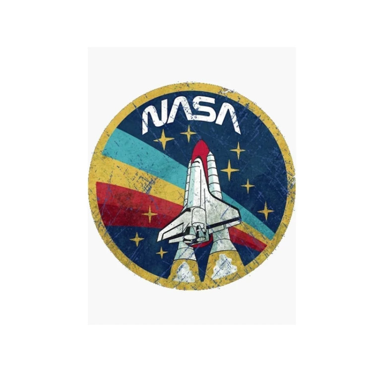 استیکر ضدآب بدون برش طرح ناسا NASA سایز ۳ سانتی متر