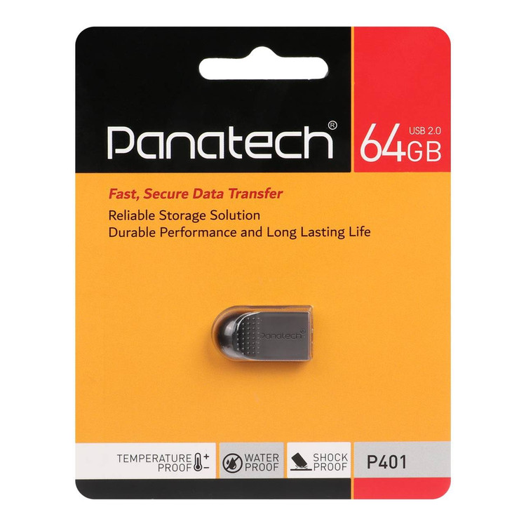 Panatech P۴۰۱ USB۲ ۰ Flash Memory ۶۴GB -مشکی
