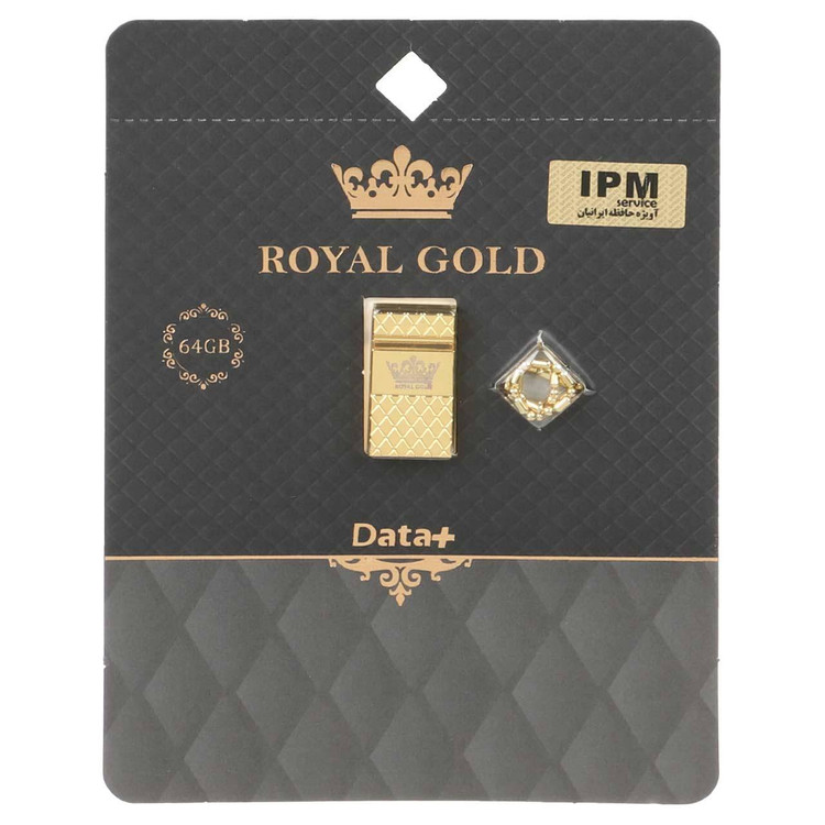 Data Plus Royal Gold USB۲ ۰ Flash Memory ۶۴GB طلایی گارانتی مادام العمر IPM