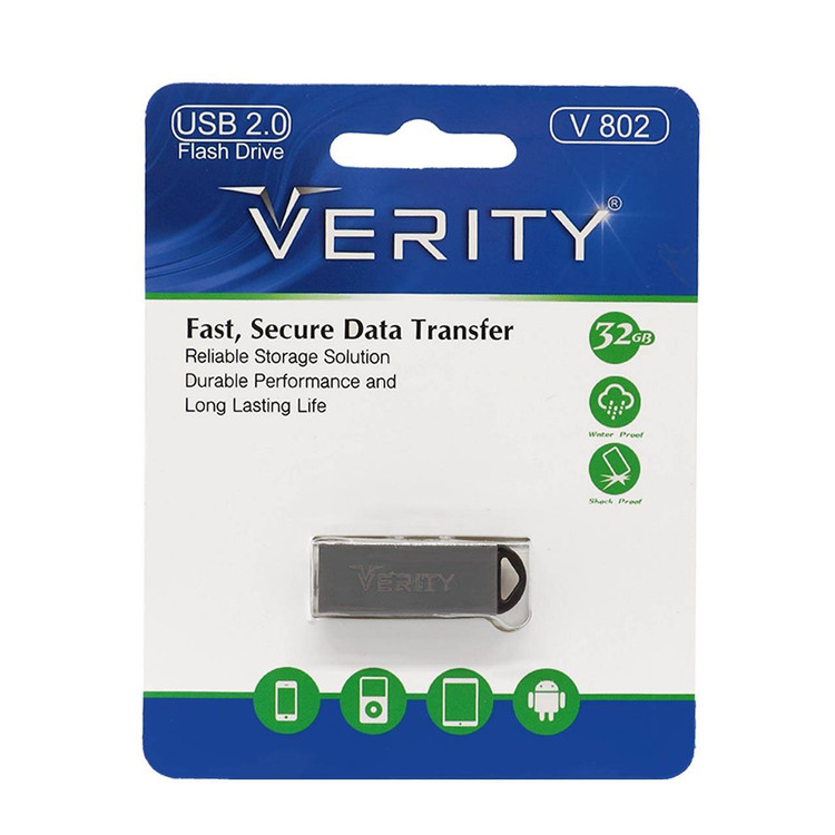 Verity V802 USB2.0 Flash Memory-32GB مشکی