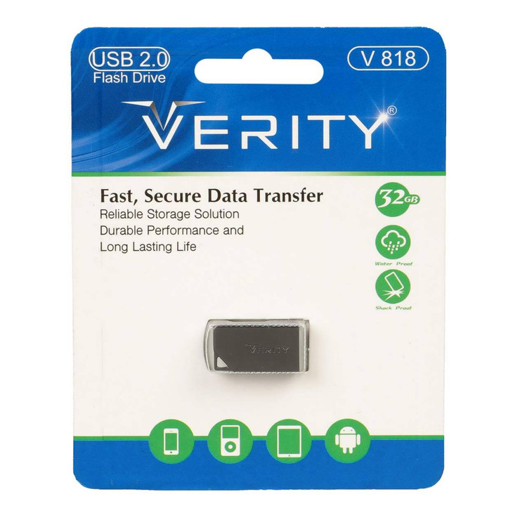 Verity V818 USB2.0 Flash Memory - 32GB مشکی
