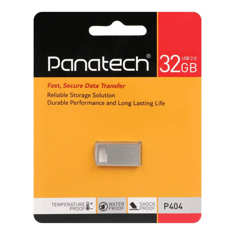 Panatech P404 USB2.0 Flash Memory - 32GB - نقره ای