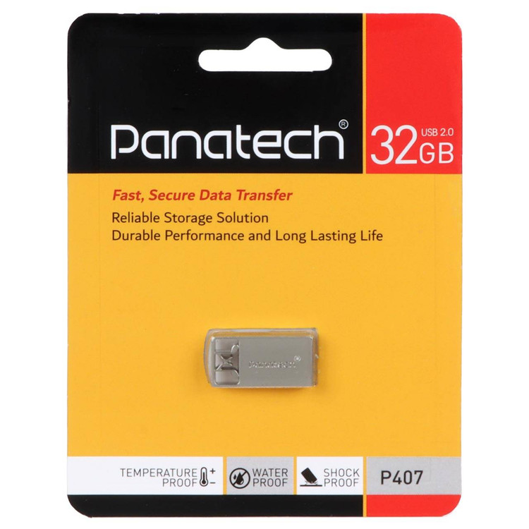 Panatech P407 USB2.0 Flash Memory - 32GB نقره ای