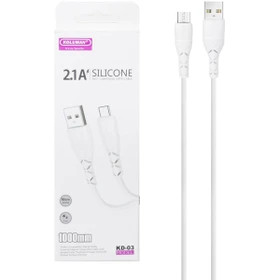 کابل شارژ میکرو یو اس بی Micro USB کلومن Koluman مدل KD ۰۳ رنگ سفید