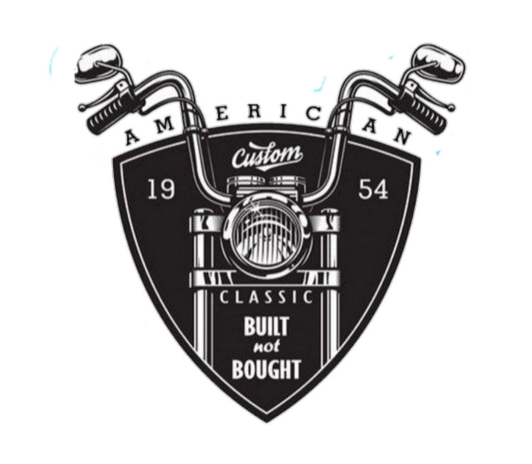 استیکر ضدآب برش خورده طرح لوگوی سپر موتورسیکلت Motorcycle Shield سایز ۴ سانتی متر