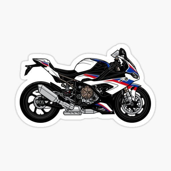استیکر ضدآب برش خورده طرح موتور سنگین BMW S۱۰۰۰RR سایز ۴ سانتی متر