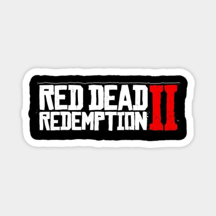 استیکر ضدآب برش خورده طرح لوگوی بازی Red Dead Redemption II سایز ۴ سانتی متر