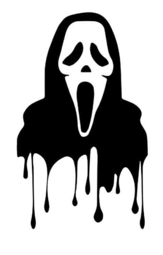 استیکر ضدآب برش خورده طرح جیغ اسکلتی فیلم Scream سایز ۴ سانتی متر