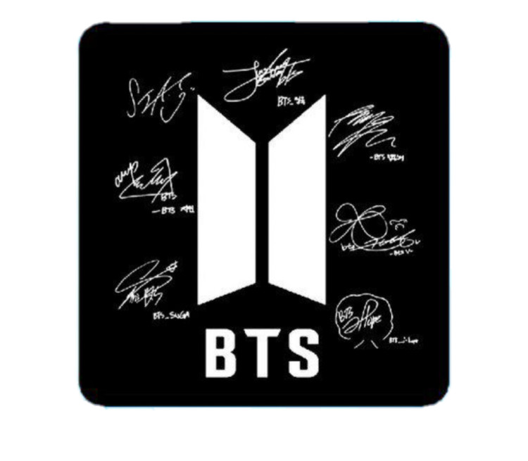 استیکر ضدآب برش خورده طرح گروه بی تی اس BTS سایز ۴ سانتی متر