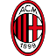 استیکر ضدآب برش خورده طرح لوگو باشگاه میلان AC Milan سایز 4 سانتی متر