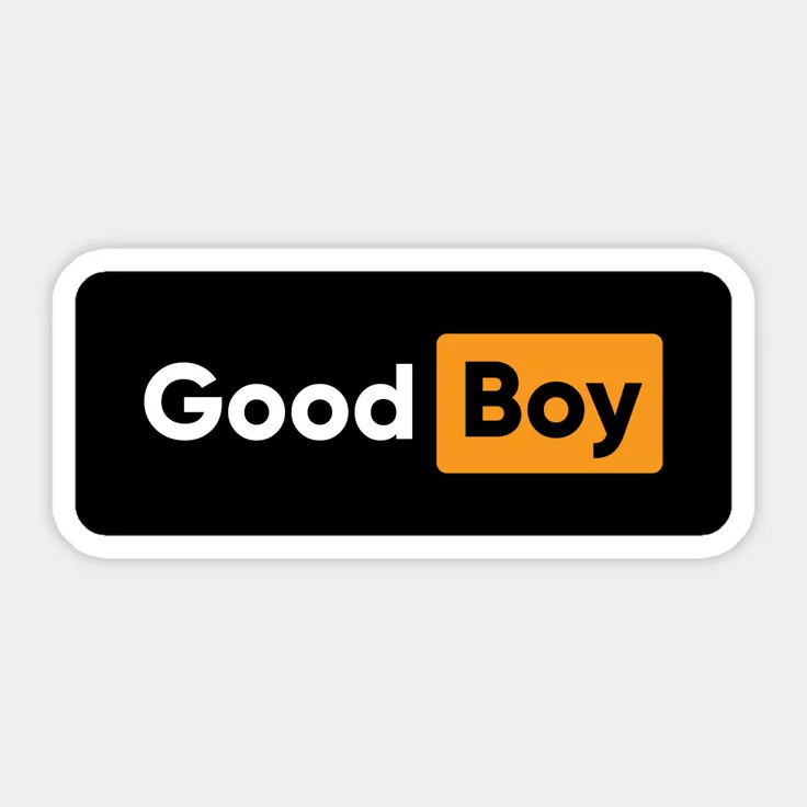 استیکر ضدآب برش خورده طرح برچسب Good Boy (بزرگ) سایز ۵ سانتیمتر