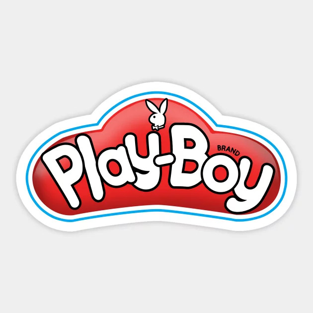 استیکر ضدآب برش خورده طرح لوگو Playboy ۱ سایز 4 سانتیمتر
