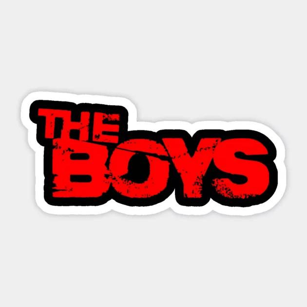 استیکر ضدآب برش خورده طرح لوگوی سریال The Boys (تایپوگرافی) سایز ۵ سانتیمتر