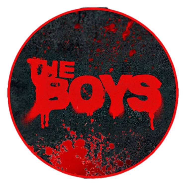 استیکر ضدآب برش خورده طرح لوگوی سریال The Boys (دایرهای) سایز ۵ سانتیمتر