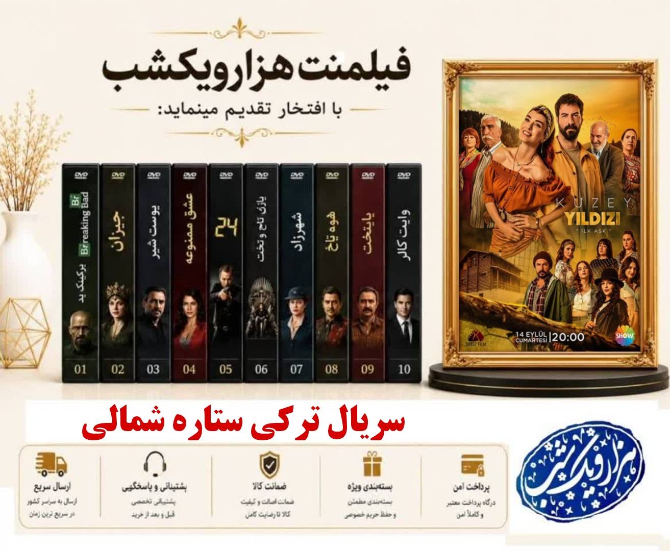 خرید سریال ترکی ستاره شمالی - دوبله فارسی - کیفیت 720p - همراه با یه فلش ۶۴ گیگ با گارانتی شرکتی
