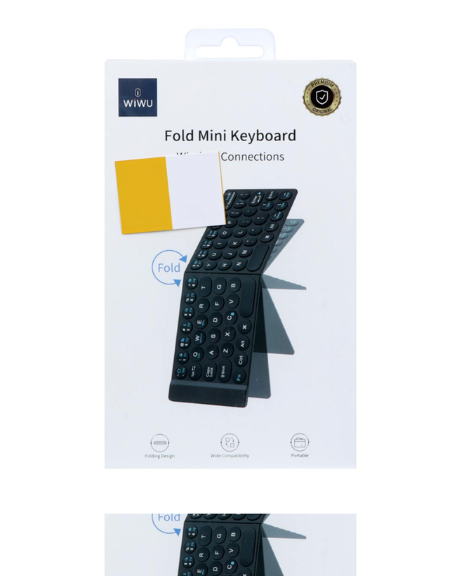 مینی کیبورد بلوتوثی تاشو Wiwu مدل FMK-01 مشکی