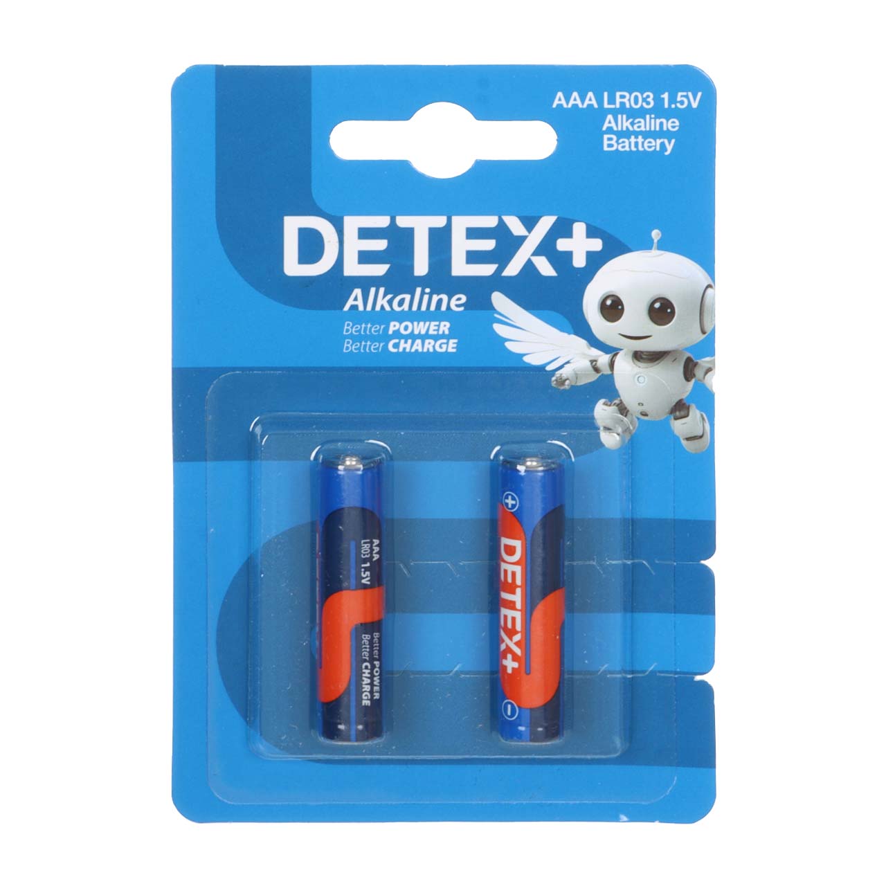 باتری نیم قلم Detex+ - AAA مدل Alkaline LR03 (بسته 2 عددی)
