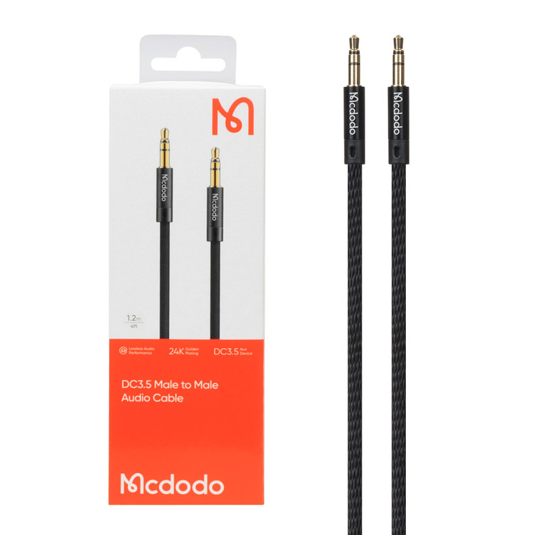 کابل صدا 1.2 متری Mcdodo AUX مدل CA-6640 - مشکی