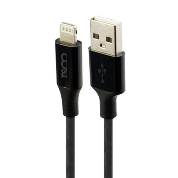 کابل شارژ و دیتا فست آیفون TSCO مدل Tci 601 - مشکی(گارانتی 12 ماهه TSCO)