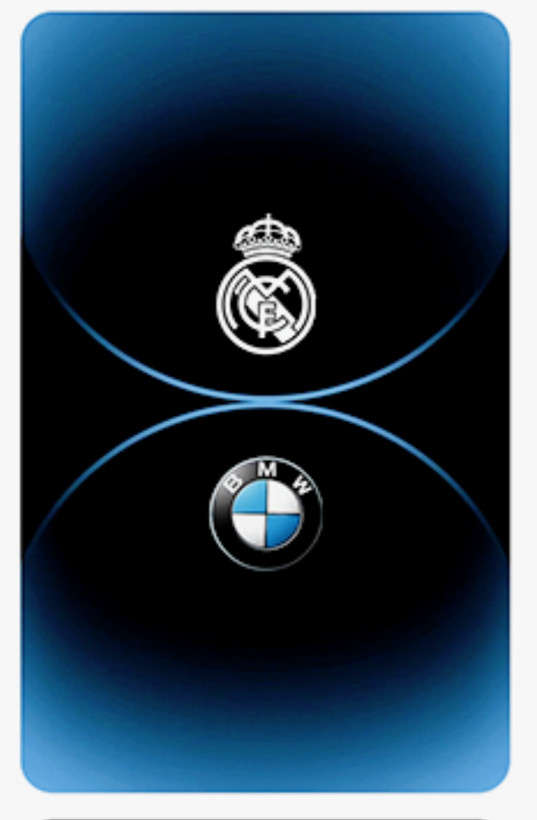 کارت استیکر برش خورده طرح لوگو رئال مادرید و BMW