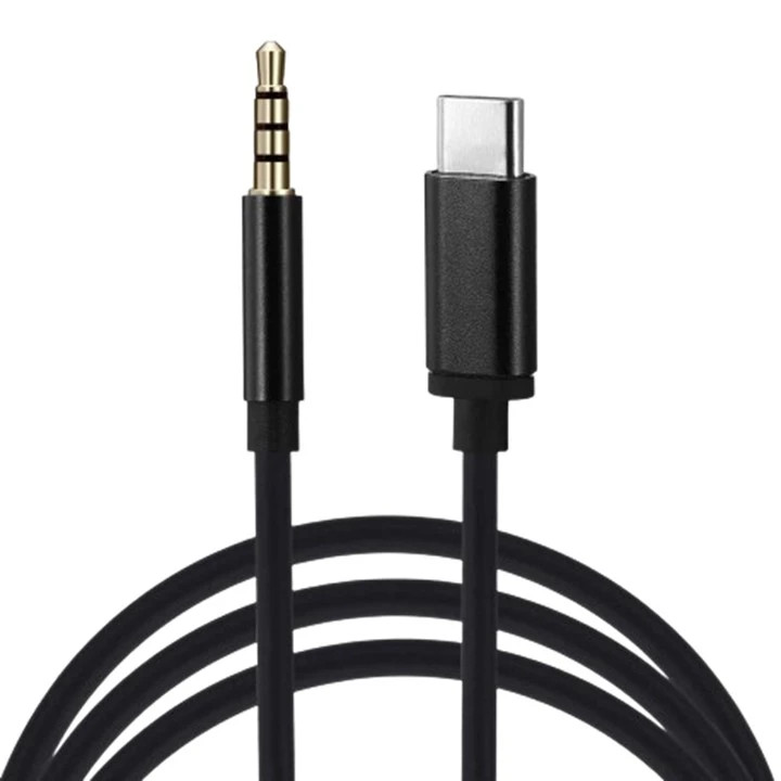 کابل تبدیل Type C به AUX اسکای دلفین Sky Dolphin مدل SR۱۲ طول ۱ متر رنگ مشکی