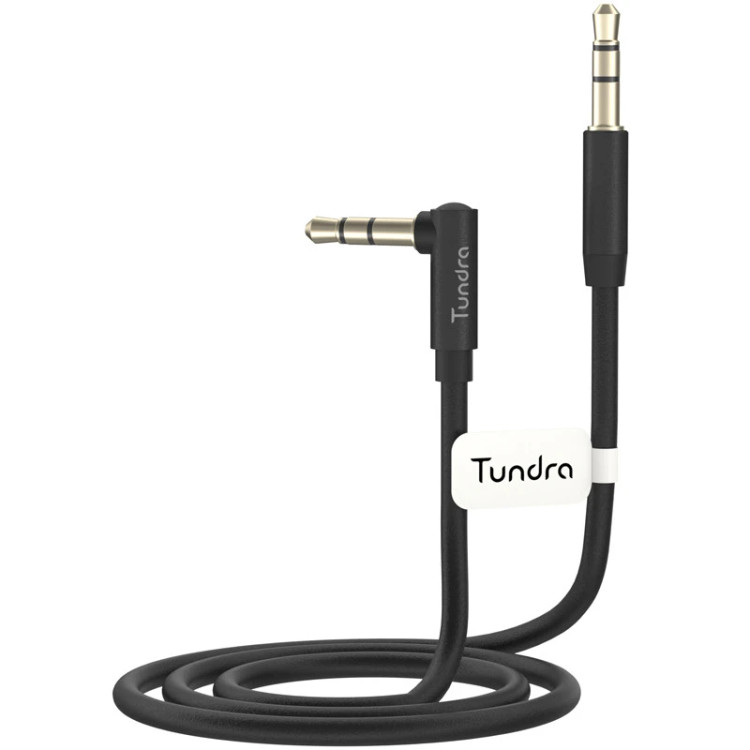 کابل صدا Tundra T10AUX150 AUX یکسر L طول 1.5 متر - مشکی