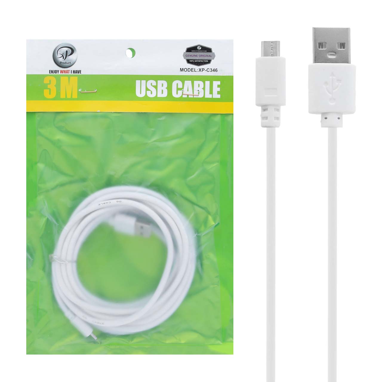 کابل شارژ 3 متری Micro USB مدل XP Product XP-C346