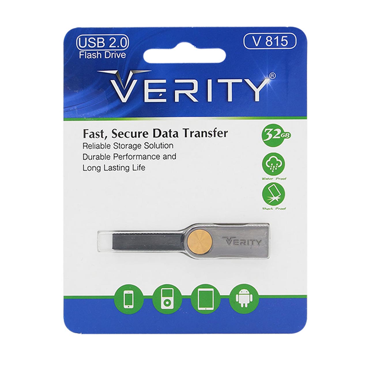 Verity V815 USB2.0 Flash Memory-32GB - طلایی