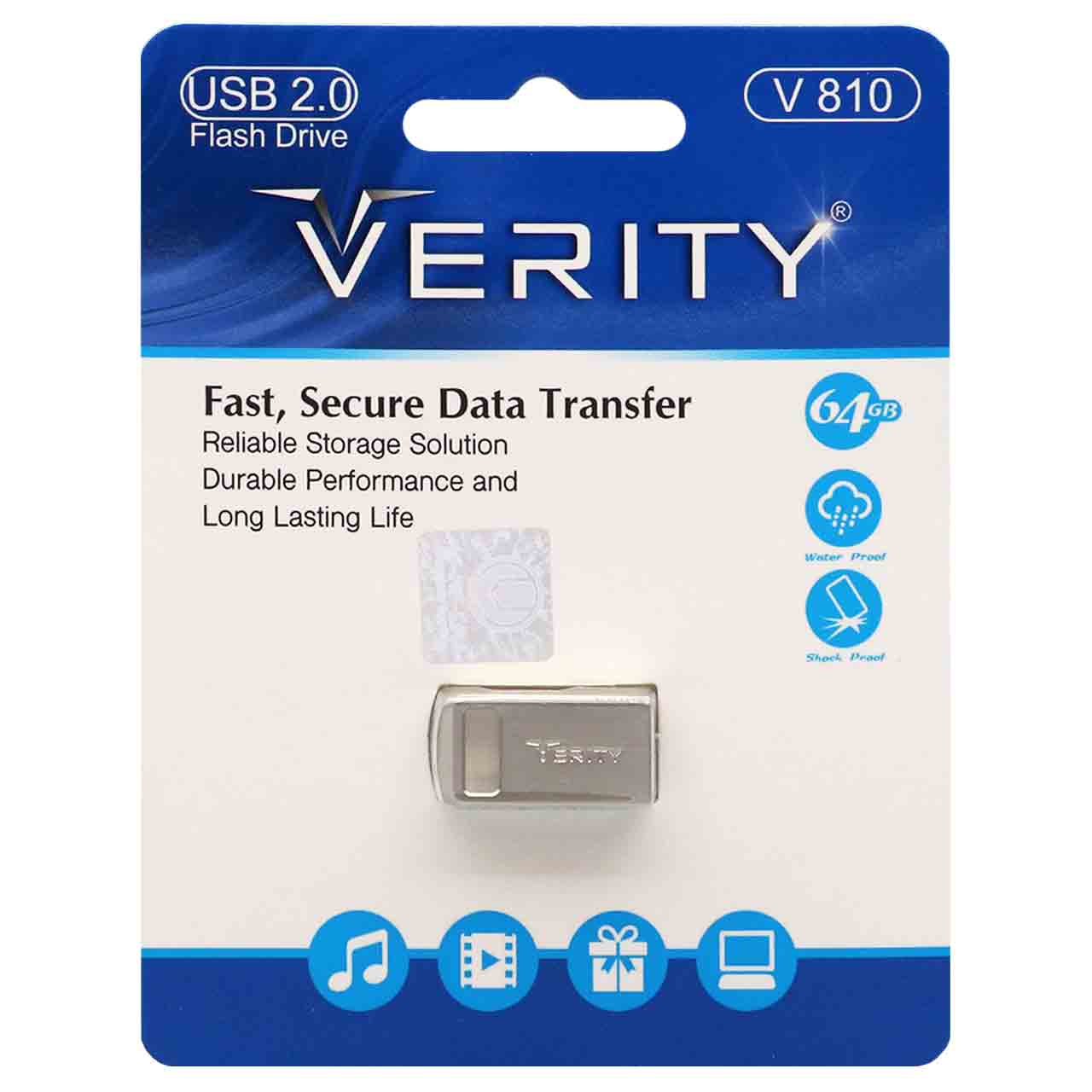 Verity V۸۱۰ USB۲ ۰ Flash Memory ۶۴GB - نقره ای