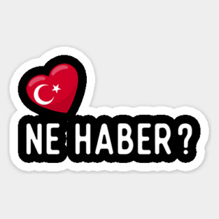 استیکر NE HABER ضد آب برش خورده 5سانتی متر