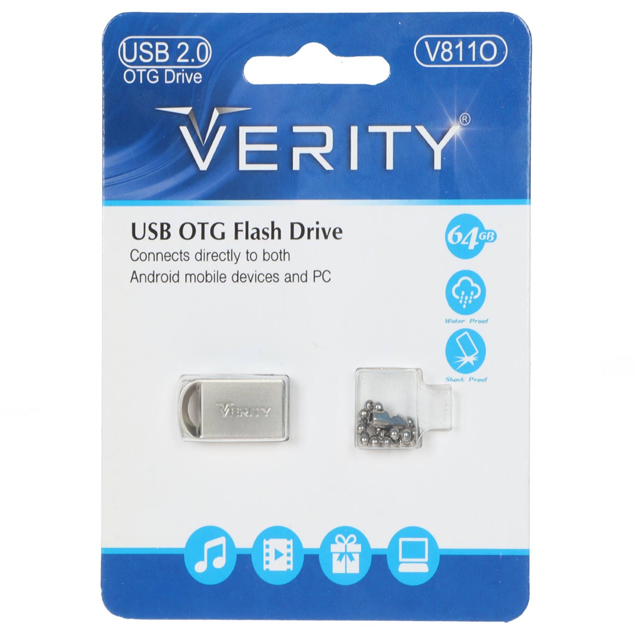 Verity V۸۱۱O USB۲ ۰ Flash Memory ۶۴GB  نقره ای