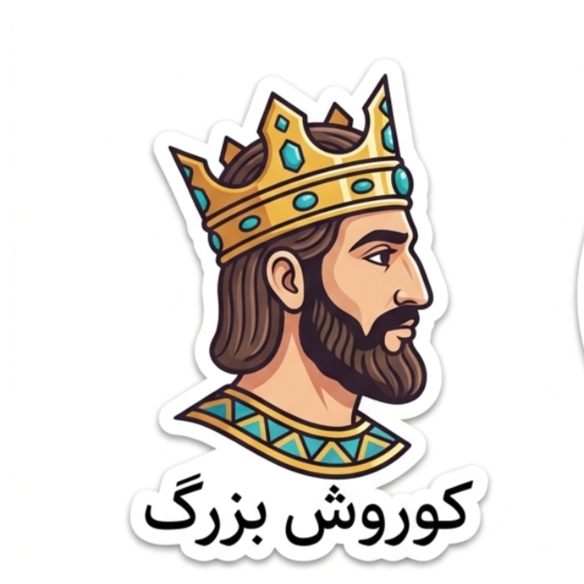 استیکر برش خورده طرح کوروش بزرگ