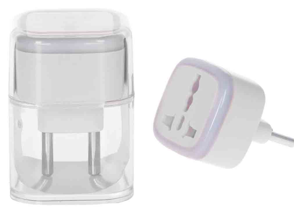 تبدیل برق 3 به 2 مدل M-03 - سفید - MMS - (RGB)