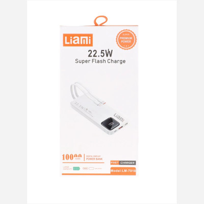 پاوربانک (فست شارژ) Liami 22.5W 10000mAh مدل LM-7010 - مشکی