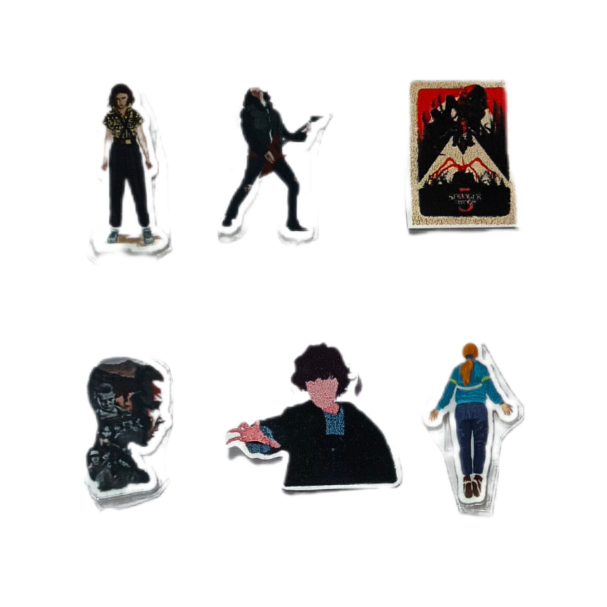 استیکر مدل Stranger Things بسته 6 عددی  طرح سریال