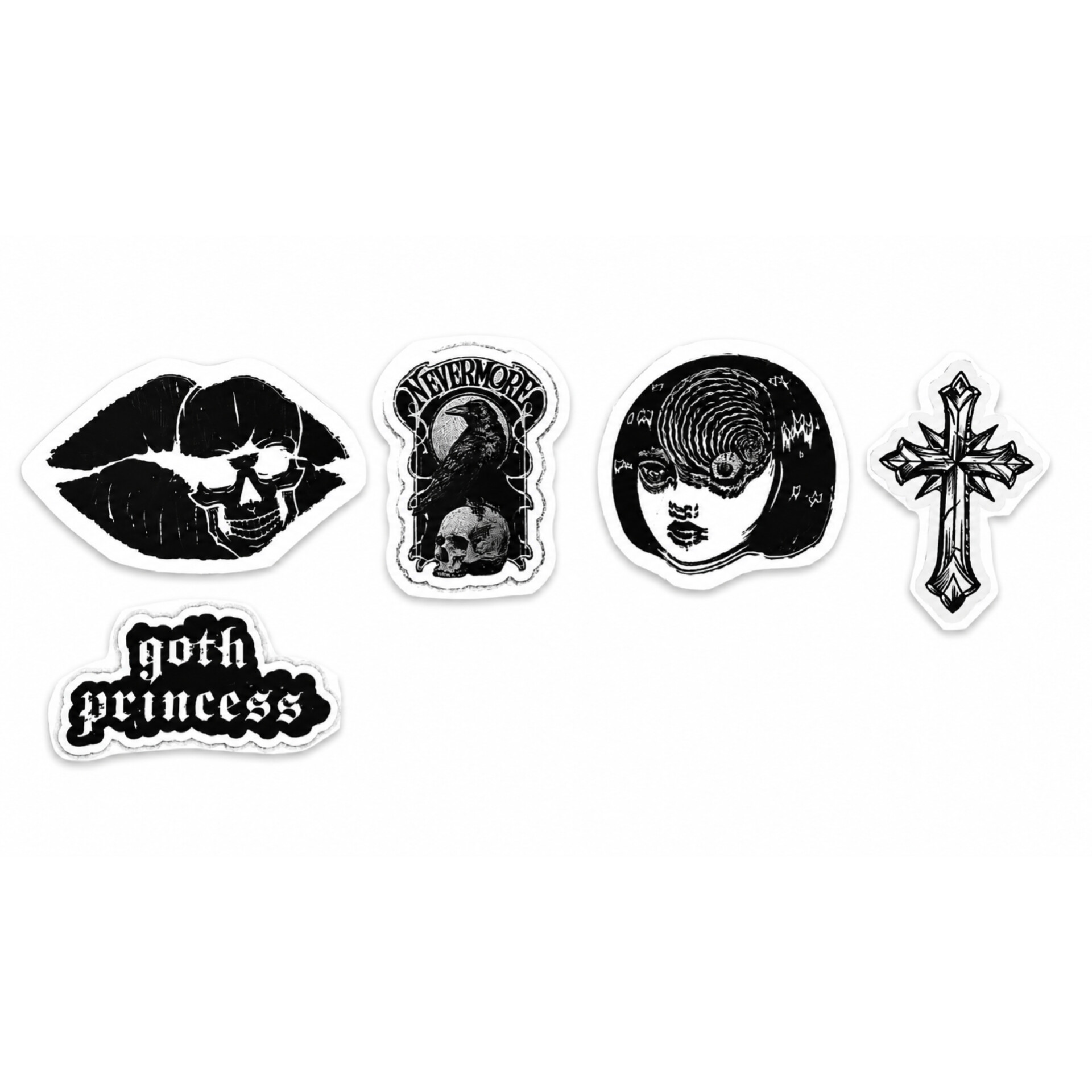 استیکر مدل Gothic Dark بسته 5 عددی طرح  گوتیک