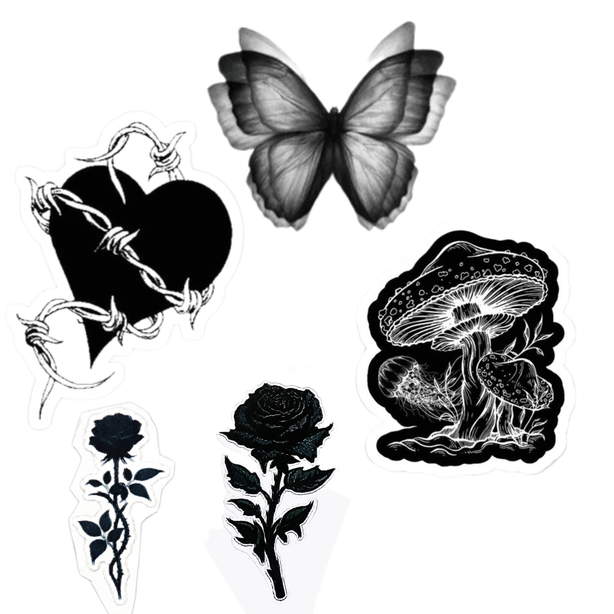 استیکر  مدل Dark Nature بسته 5  عددی