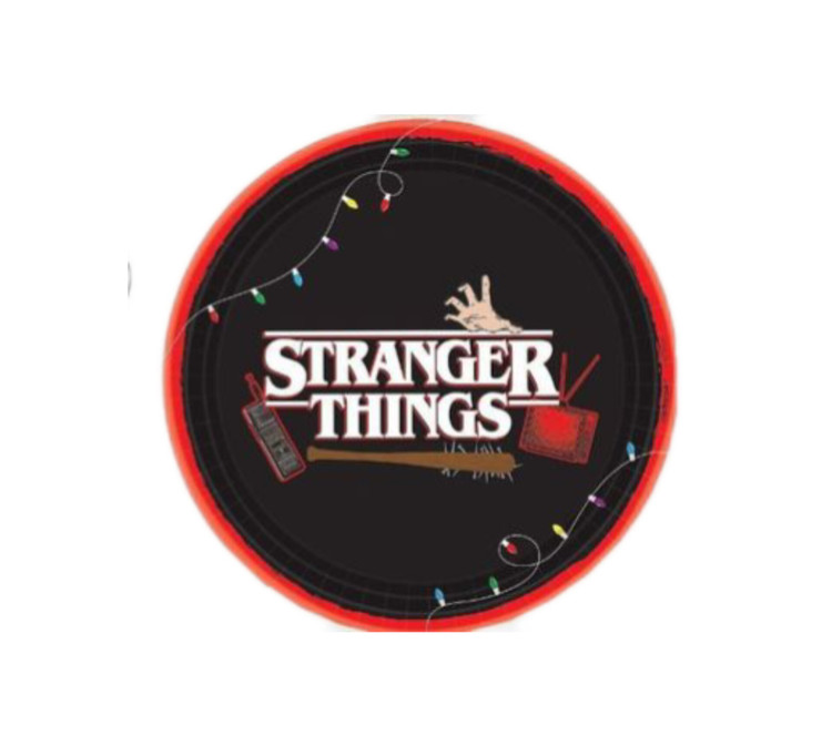 استیکر ضدآب برش خورده طرح لوگو گرد Stranger Things سایز ۵ سانتیمتر