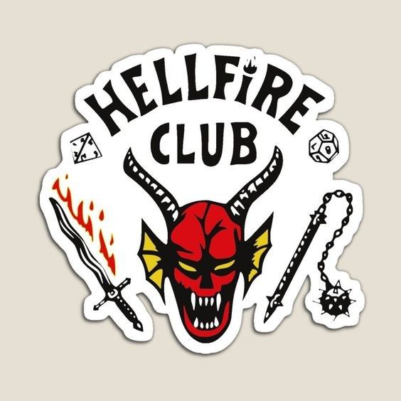 استیکر ضد آب HELLFIRE CLUB4سانتی