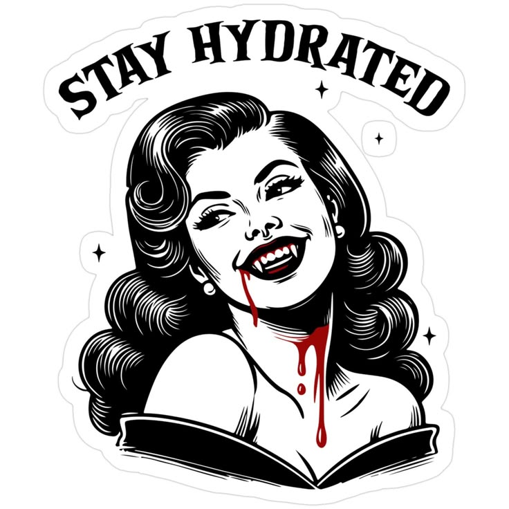 استیکر STAY HYDRATED