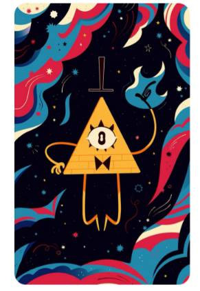 استیکر کارت مدل Gravity Falls