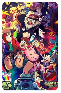 استیکر کارت مدل بیل سایفر Gravity Falls