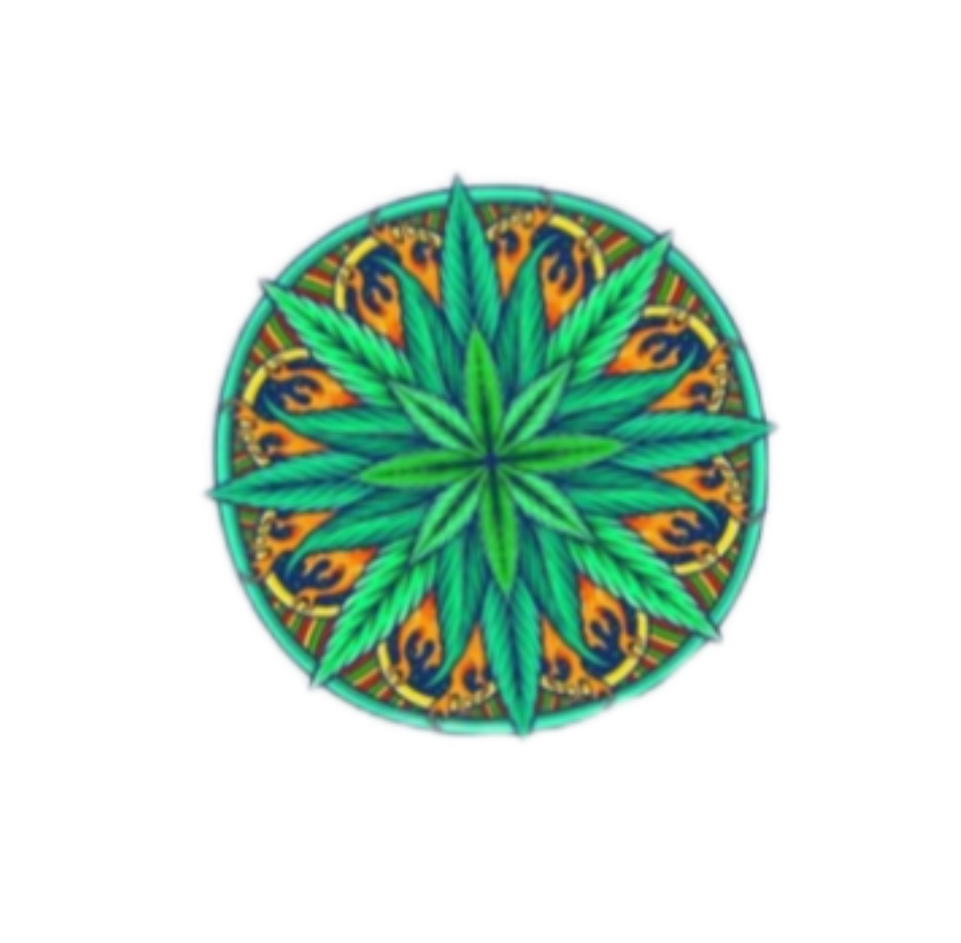 استیکر ماندالا برگ