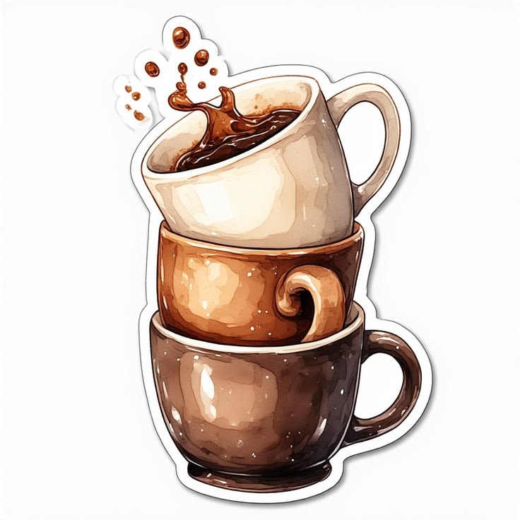 استیکر قهوه 1۴